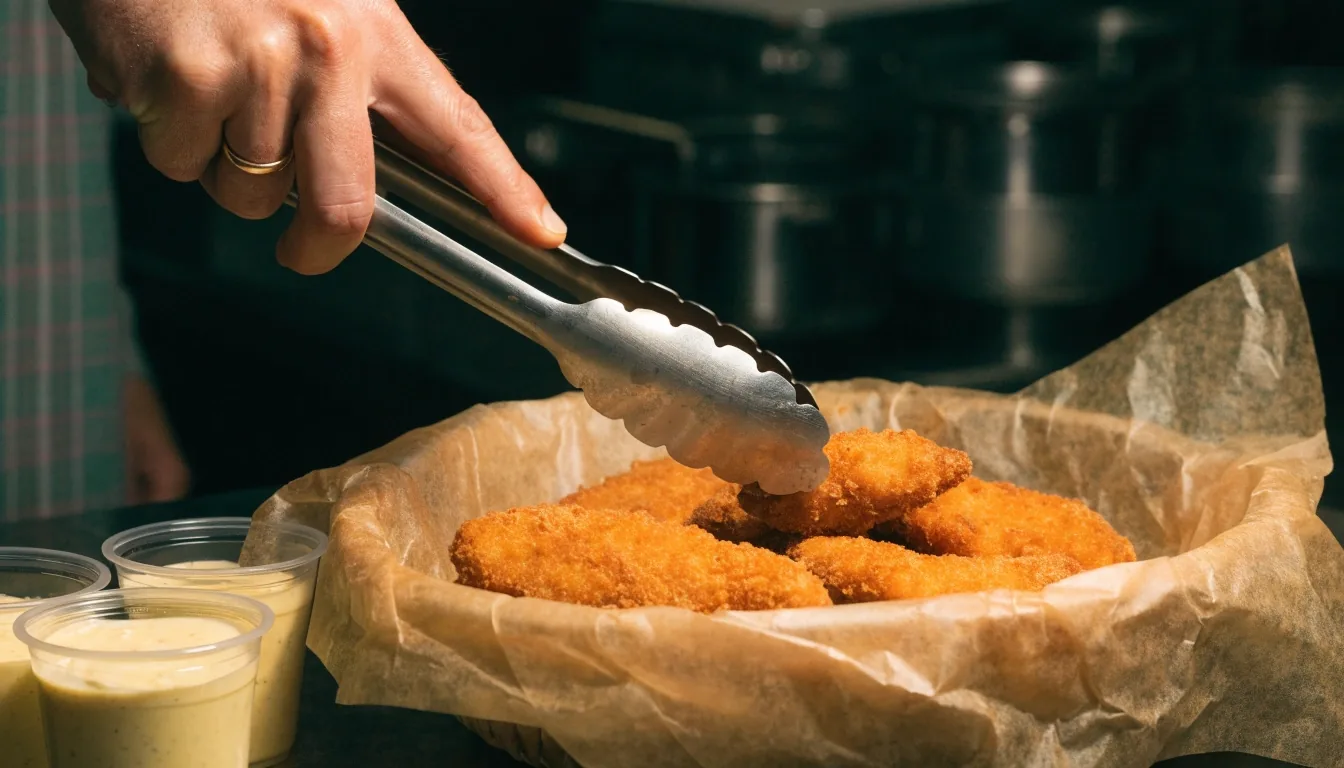 Sauce-glazed bone-in wings under warm light