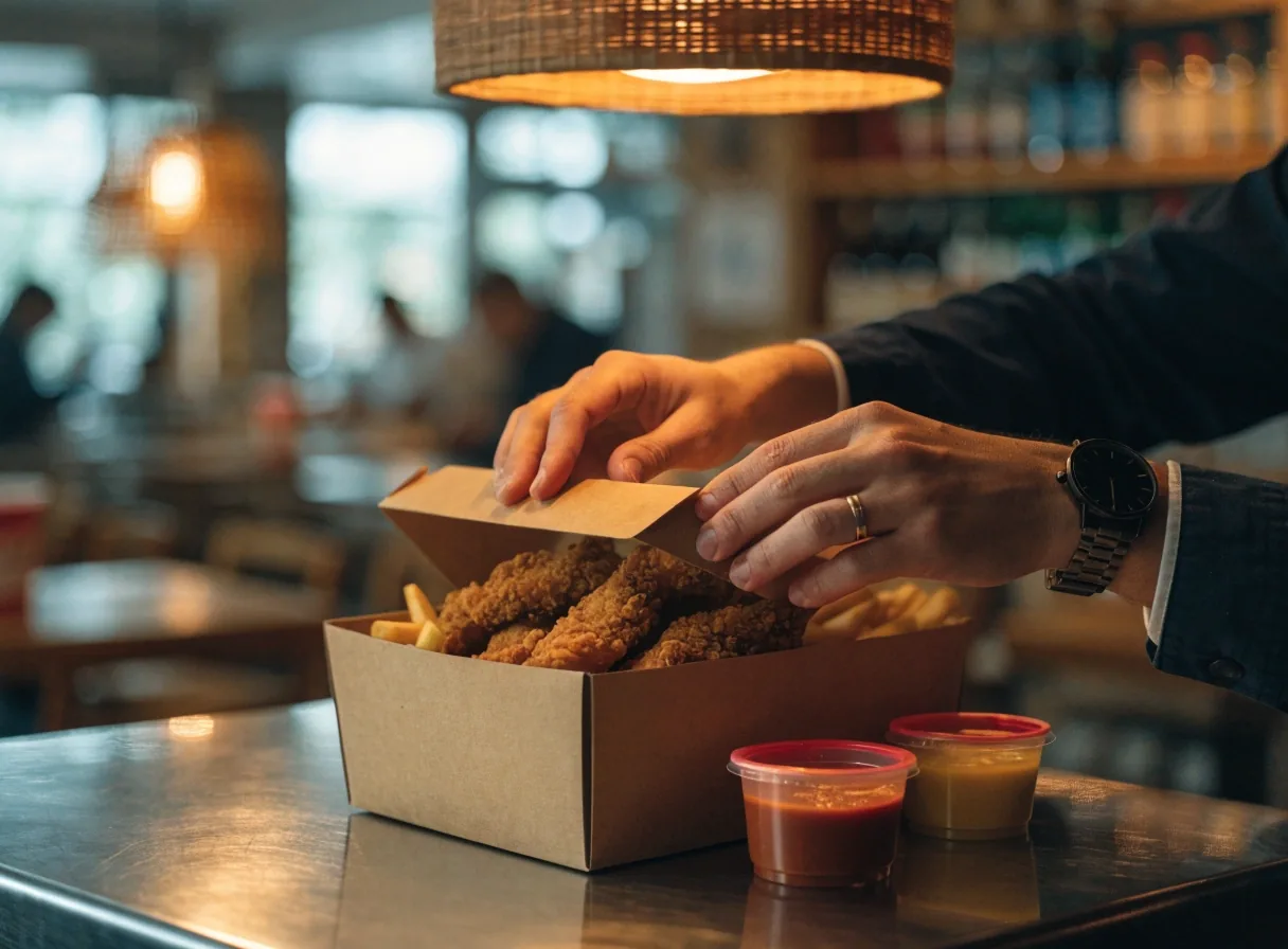 Two plates of wings, sauced and dry-rubbed, on a dark table